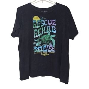 Dolphin Tale 2 Rescue, Rehab, Release Graphic Tee Size XXL
